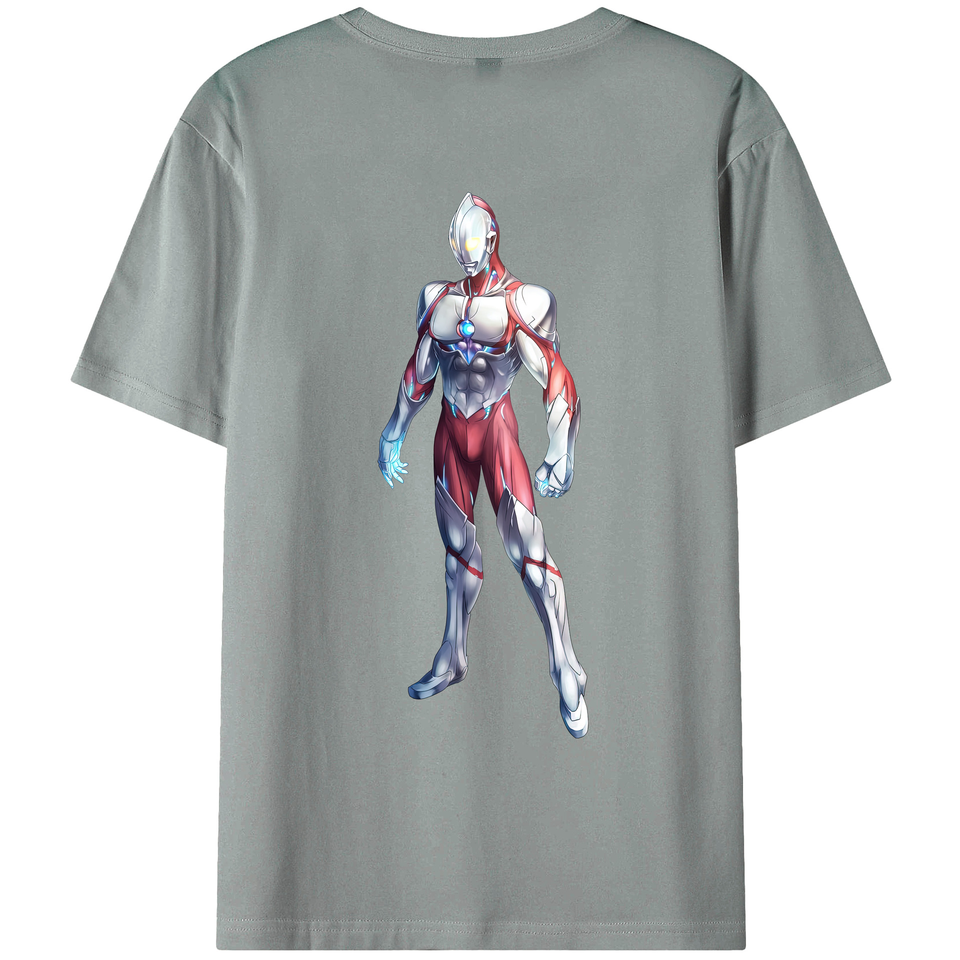 （画像用） ウルトラマン Ultraman 綿100％ メンズ半袖Tシャツ（バックプリント） 通気性